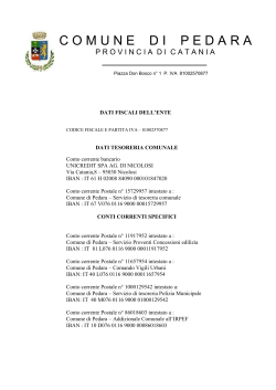IBAN e Pagamenti Informatici