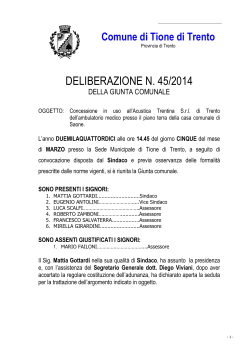 DELIBERAZIONE N. 45/2014