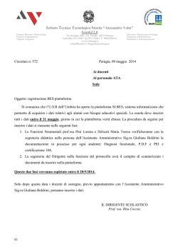 Registrazione BES Piattaforma