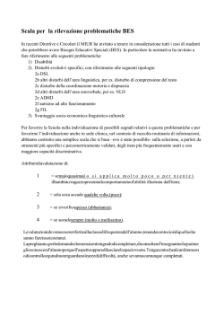 Dispensa prof. Cornoldi - Scala Rilevazione BES