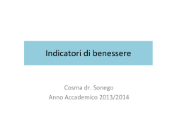Indicatori di benessere - Scienze Statistiche | Dipartimento di
