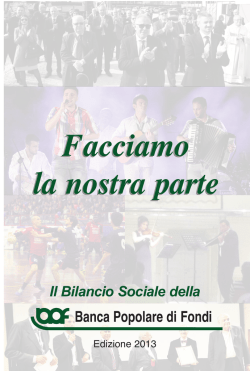Documento del Bilancio Sociale 2013