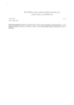 Delibera nr. 36 del 18.02.2014