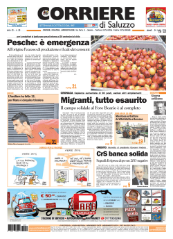 Pesche: è emergenza - Corriere di Saluzzo