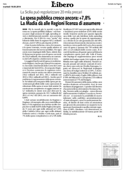 La spesa pubblica cresce ancora: +7,8% La Madia dà alle Regioni