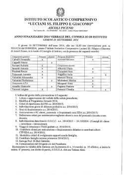 Verbale C.I. del 10-09-2014 - Luciani SS. Filippo e Giacomo