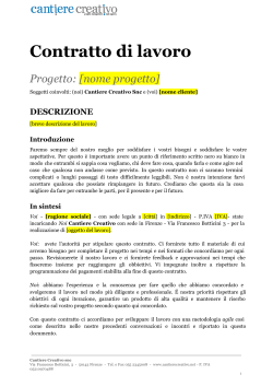 Modello contratto