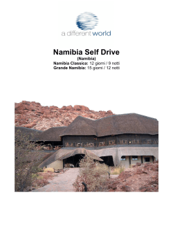 NAMIBIA SELF DRIVE - A Different World