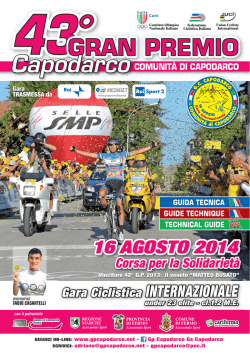 guida tecnica - Gran Premio Capodarco