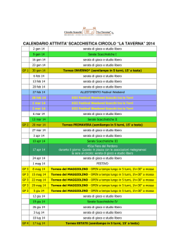 calendario 2014 - Circolo Scacchi "La Taverna"