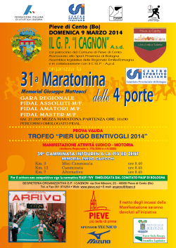 IL G. P. “I CAGNON”A.s.d. - Comune di Pieve di Cento