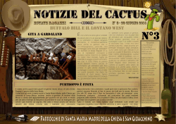 Notizie del Cactus n°3 - Santa Maria Madre Della Chiesa