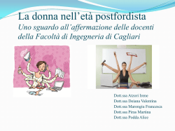 Il ruolo della donna, tra docenti e studentesse, nella