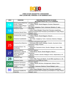 Deviazioni bus prima fase lavori Bobo Ugo Bassi