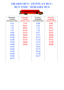 orario bus arenzano - Caravan Park La Vesima