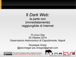 Il Dark Web: Il Dark Web: