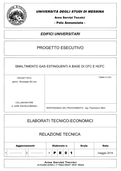 Relazione - Università degli Studi di Messina