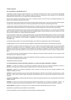 Il diritto di propriet&agrave; (art. 42 costituzione + 832-833-840
