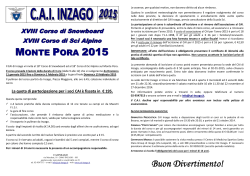 Monte Pora - Newsletter CAI Inzago