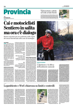 Incontro CAI e MOTOCLUB