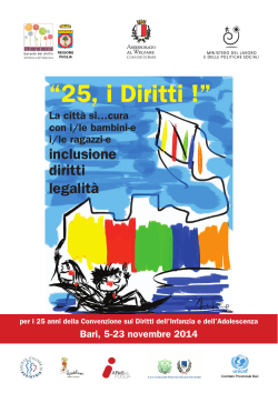 (Reg.Puglia) Anniversario della Convenzione ONU sui diritti dell