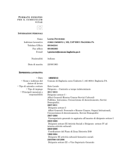 Indirizzo lavorativo CORSO UMBERTO I , 165, CAP 90011 B