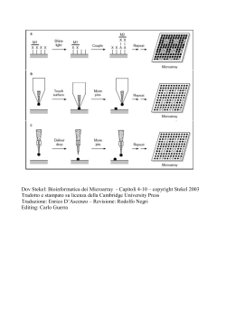 cap 10, Microarray Bioinformatics, Dove Stekel - e