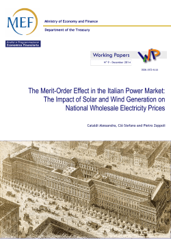 The Merit-Order Effect in the Italian Power Market: The Impact