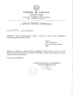 COMUNE DI VALLATA
