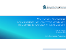 Voluntary Disclosure - serversteinhauslin