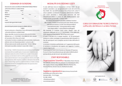 DOMANDA DI ISCRIZIONE