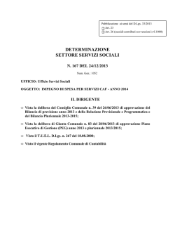 impegno 2014 - Comune di Vigonza