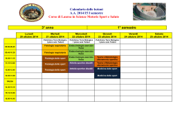 Calendario lezioni 3 anno SMSS 2014 15 Aggiornato 16.10