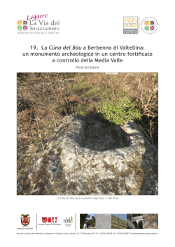 19. La Cüna del Bàu a Berbenno di Valtellina: un monumento