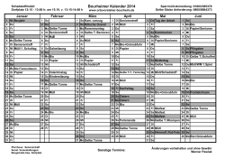 Bourheimer Kalender 2014 - Ortsvorsteher von Bourheim