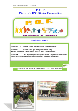 ITCG-IPSIA-IPSC - IIS Pizzini