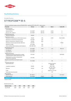 STYROFOAM™ IB-A Scheda Tecnica (71KB PDF)