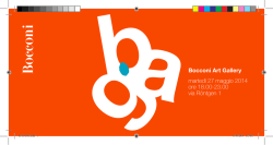 Invito BAG.indd - Universit&agrave; Bocconi