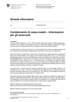 Informazioni per gli assicurati
