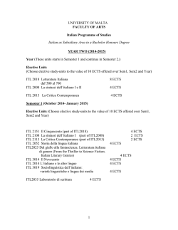 ital sub - University of Malta