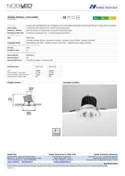 SCHEDA TECNICA / DATA SHEET Code E50 E50/3K