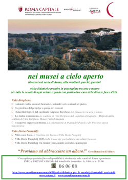 ITINERARI nel verde di Roma apr 14