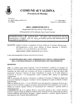 determina n.32.14 - Comune di Valdina