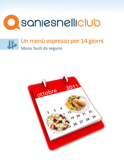 Menù espresso per 14 giorni | 1