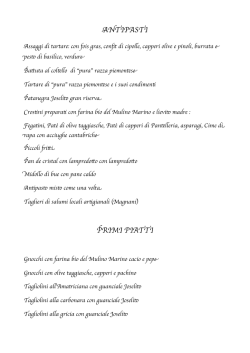 IL MENU