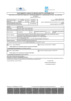 DOCUMENTO UNICO DI REGOLARIT&Agrave; CONTRIBUTIVA