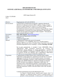 dipartimento di scienze aziendali, economiche e metodi quantitativi