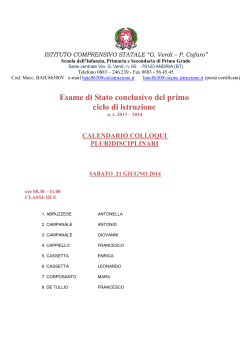 2013 14 CAL. ORALI ALUNNI - Istituto Comprensivo Statale "G