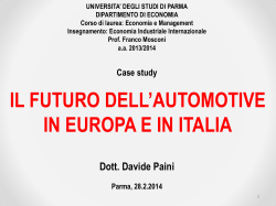 Case study Industria AUTO (D. Paini)
