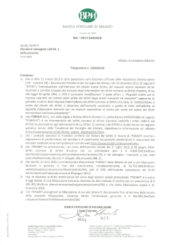 Fidejussione Bancaria BPM